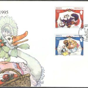 Jersey – FDC 1995-10-24 – Jul 1995 – Sagor bla Mästerkatten i stövlar, 4 kpl