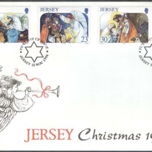 Jersey – FDC 1996-11-12 – Jul 1996 – Konst bla Kristi födelse, 4 kpl