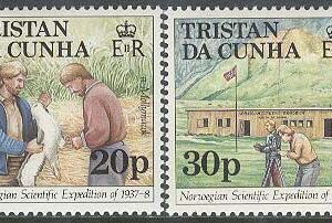 Tristan da Cunha – M  429-432 Norsk vetenskapsexpediton 1937-38 – Fartyg, 4 kpl **