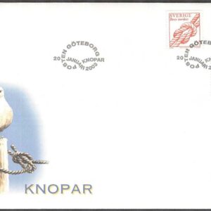 Sverige – FDC 2003-01-20 – Knopar, 3 kpl Vinjett 1