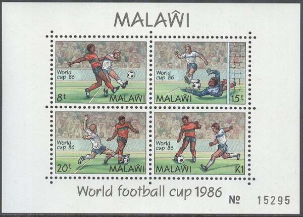 Malawi - M BL  66 VM i Fotboll i Mexiko 1986, Block **