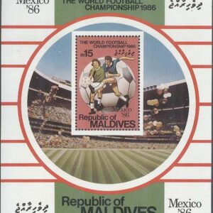 Maldiverna – M BL 121 VM i Fotboll i Mexiko 1986, Block **