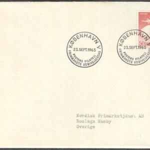 Danmark – FDC 1965-09-23 – Köpenhamnsfestivalerna, 1 kpl Adressat
