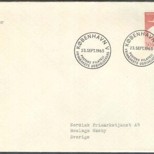 Danmark – FDC 1965-09-23 – Köpenhamnsfestivalerna, 1 kpl Adressat