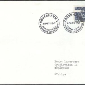 Danmark – FDC 1967-03-02 – EFTA, 1 kpl Adressat