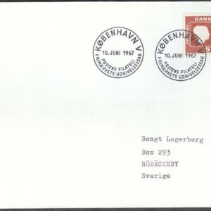 Danmark – FDC 1967-06-10 – Prinsessan Margrethes bröllop, 1 kpl Adressat