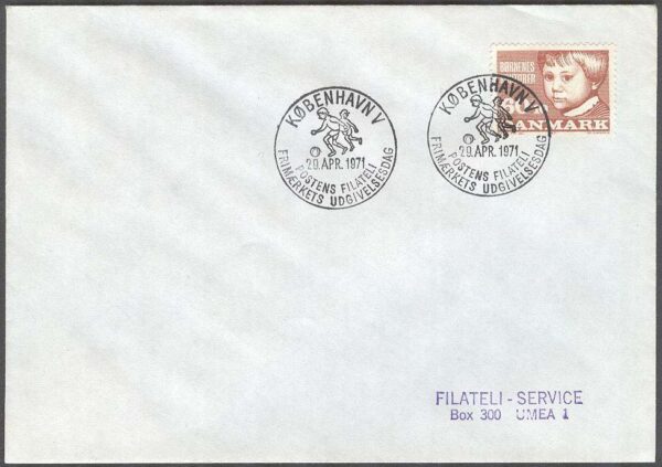 Danmark - FDC 1971-04-29 - Barnens Kontor, 1 kpl Adressat