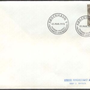Danmark – FDC 1973-03-22 – Arbetsskyddslagen 100 år, 1 kpl Adressat