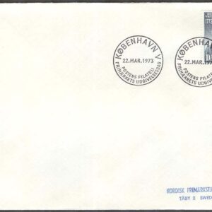 Danmark – FDC 1973-03-22 – Kungl Veterinärskolan 200 år, 1 kpl Adressat
