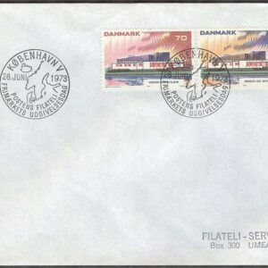 Danmark – FDC 1973-06-26 – Norden III. Norden Hus, 2 kpl Adressat
