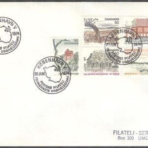 Danmark – FDC 1974-06-20 – Motiv från ön Fyn, 5 kpl Adressat