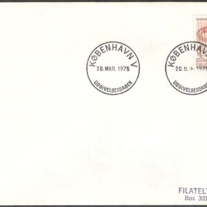 Danmark – FDC 1975-03-20 – Danmarks Radio 50 år, 1 kpl Adressat
