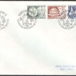 Danmark – FDC 1975-05-22 – Danskt porslin, 3 kpl Adressat