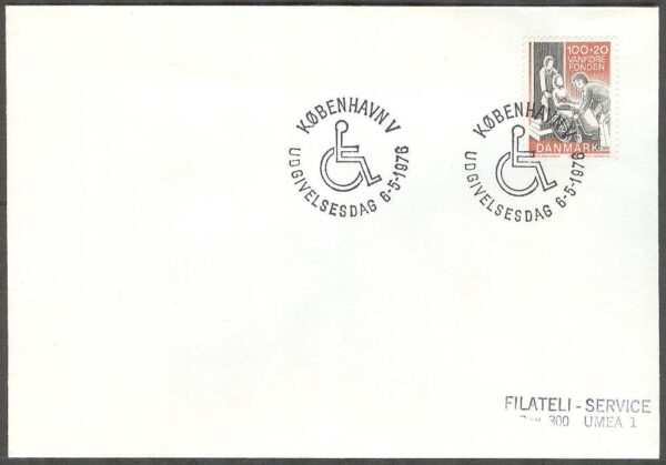 Danmark - FDC 1976-05-06 - För Vanförefonden, 1 kpl Adressat