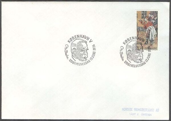 Danmark - FDC 1976-06-17 - Postiljon, 1 kpl Adressat