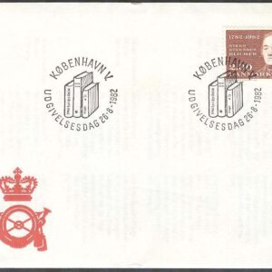 Danmark – FDC 1982-08-26 – Steen S Blicher 200 år – Författare, 1 kpl Vinjett 1