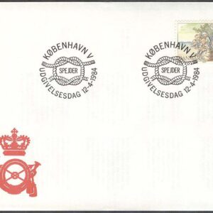 Danmark – FDC 1984-04-12 – Scouting – Scouter, 1 kpl Vinjett 1