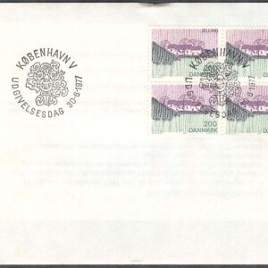 Danmark – FDC 1977-06-30 – Motiv från Sydjylland, 4-Block