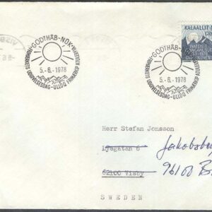 Grönland – FDC 1978-06-05 – Grundlagen 25 år, 1 kpl Adressat