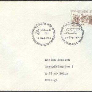 Grönland – FDC 1978-08-29 – Godthåb 250 år, 1 kpl Adressat