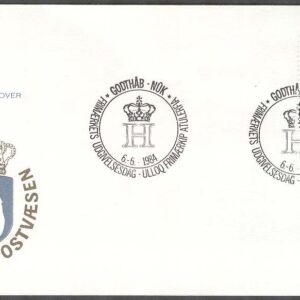 Grönland – FDC 1984-06-06 – Prins Henrik 50 år, 1 kpl Vinjett 1