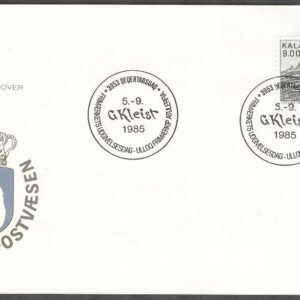 Grönland – FDC 1985-09-05 – Gerhard Kleist – Konstnär – Harar, 1 kpl Vinjett 1