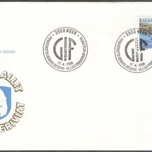 Grönland – FDC 1986-04-17 – Grönländsk idrott, 1 kpl Vinjett 1