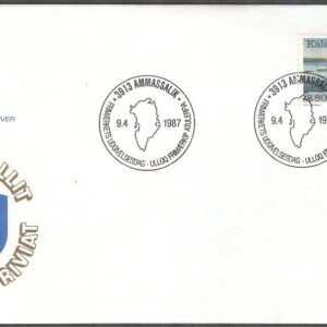 Grönland – FDC 1987-04-09 – Fångstnäringarnas år 1987, 1 kpl Vinjett 1