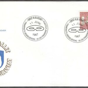 Grönland – FDC 1987-06-11 – Etnografiska motiv II, 2 kpl Vinjett 1