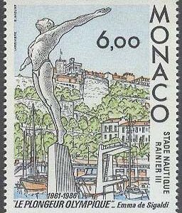 Monaco – M 1775 Sport – Statyn Olympischer Kunstspringer 25 år, 1 kpl **