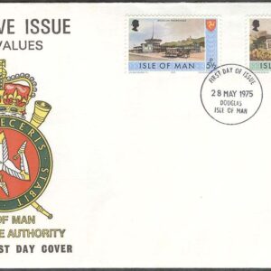 Isle of Man – FDC 1975-05-28 – Vyer från IoM – Landskap – Byggnader – Häst, 2 kpl