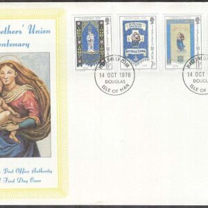 Isle of Man – FDC 1976-10-14 – Jul 1976 – Moderföreningar 100 år, 4 kpl