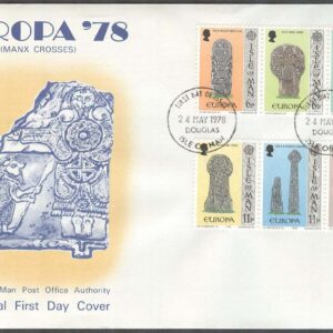 Isle of Man – FDC 1978-05-24 – Europa CEPT 1978 Minnen, 2 st 3-strip kpl