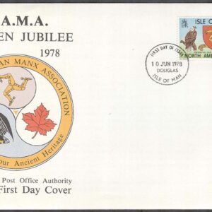 Isle of Man – FDC 1978-06-10 – Nordamerikanska Manxföreningen – Örn, 1 kpl