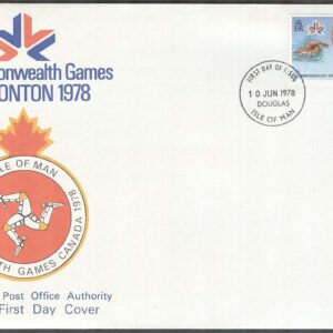 Isle of Man – FDC 1978-06-10 – Sport – Commonwealth spelen 1978 bla Cykel, 1 kpl
