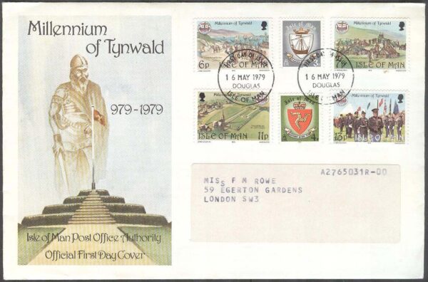 Isle of Man - FDC 1979-05-16 - Tynwald-Parlament I 1000 år bla Uniformer, 6 kpl