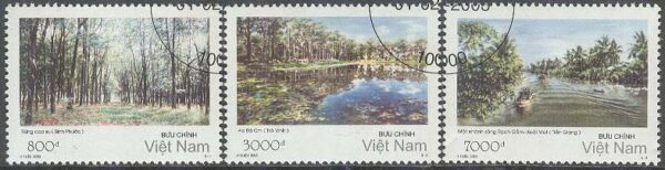 Vietnam - M 3273-3275 Landskap i Sydvietnam, 3 kpl