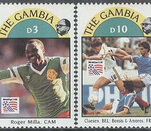Gambia – M 1770, 1772, 1774- 1775 VM i Fotboll i USA 1994 Spelare, 4 olika **