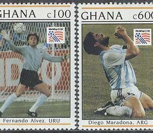 Ghana – M 1885-1886, 1889-1890 VM i Fotboll i USA 1994 I Spelare, 4 olika **