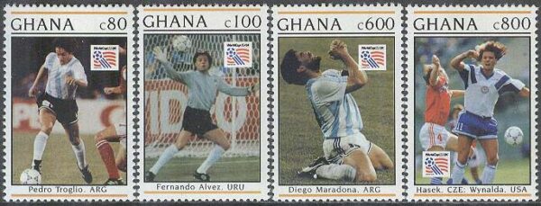 Ghana - M 1885-1886, 1889-1890 VM i Fotboll i USA 1994 I Spelare, 4 olika **