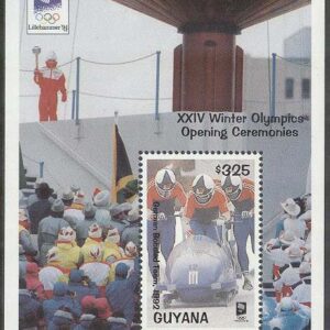 Guyana – M BL 289 OS i Lillehammer 1994 4-mansbob, Block **