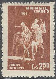 Brasilien – M  957 Sport – 9:e Ungdomsspelen Rio de Janeiro 1959 – Hästar, 1 kpl **