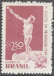 Brasilien – M  963 Sport – Sportspelen för kvinnor 1959 – Kulstötning, 1 kpl **