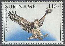 Surinam – M 1187 Fåglar – Harpyja, 10 G **