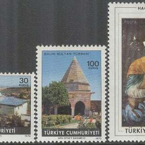 Turkiet – M 2189-2191 Hacı Bektas död i 700 år – Mystiker – Byggnader, 3 kpl **