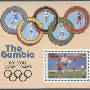 Gambia – M BL  38 OS i Seoul 1988 Fotboll, Block **