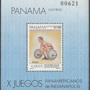 Panama – M BL 126 Sport – Panamerikanska Spelen 1987 Tyngdlyftning, Block **