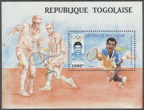 Togo - M BL 298 Förolympiska året 1987 Tennis, Block **