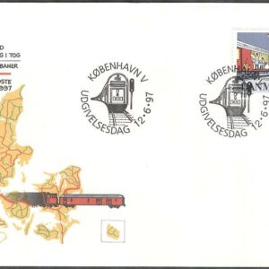 Danmark – FDC 1997-06-12 – Postkupéer 1856-1997, 1 kpl Vinjett 1