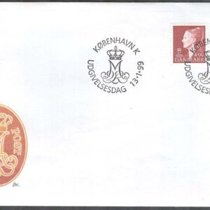 Danmark – FDC 1999-01-13 – Drottning Margreth II. Typ IV, 2 kpl Vinjett 1
